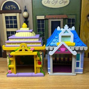 Lot of 2 Disney Furrytale Friends Starter Home Playsets W 5.5' x H 4"